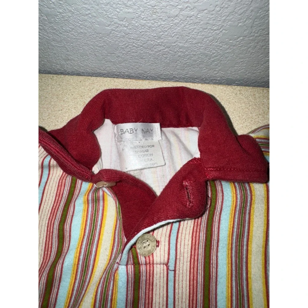Baby Nay Striped Jacket and Romper Set Multi Color 3 Months Made in USA